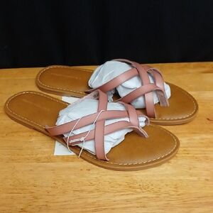 Women's Dusty Rose Slide Sandals